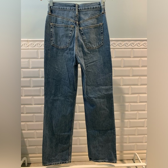 BNWT Topshop Kort straight leg jean US4 W26 L30 Blue - Picture 5 of 7